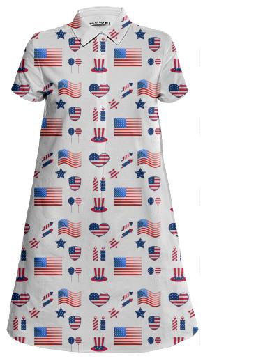 USA Mini Shirt Dress