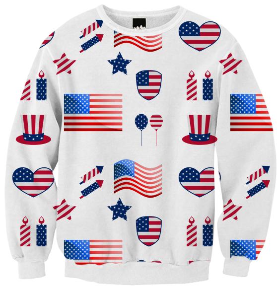 USA Ribbed Sweatshirt