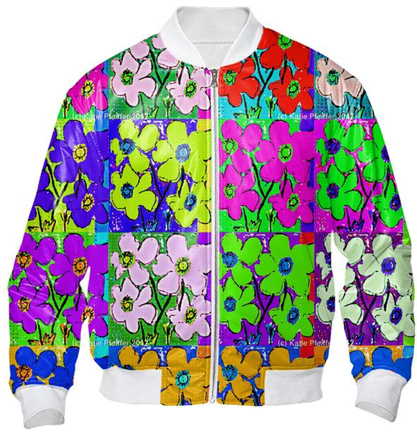 Mod Flowers Bomber Jacket