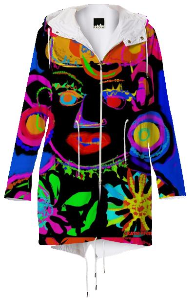 Pop art African Queen Rain Coat