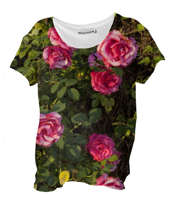 Roses drape shirt