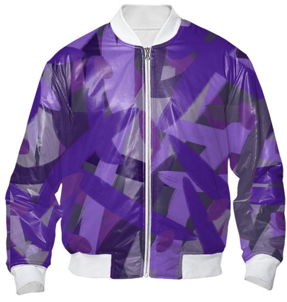 Hurry Purple Womens Bomber Jacket