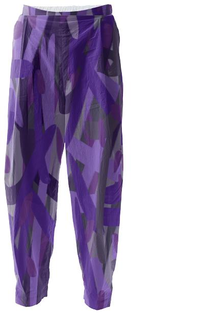 Hurry Purple Womens Relaxed Pant