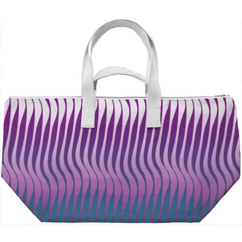 Weekend Bag Purple Waves
