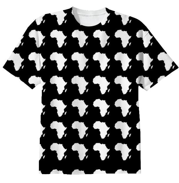 African Print Houndstooth T shirt