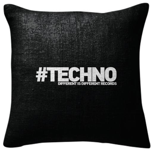 Hashtag Techno Pillow
