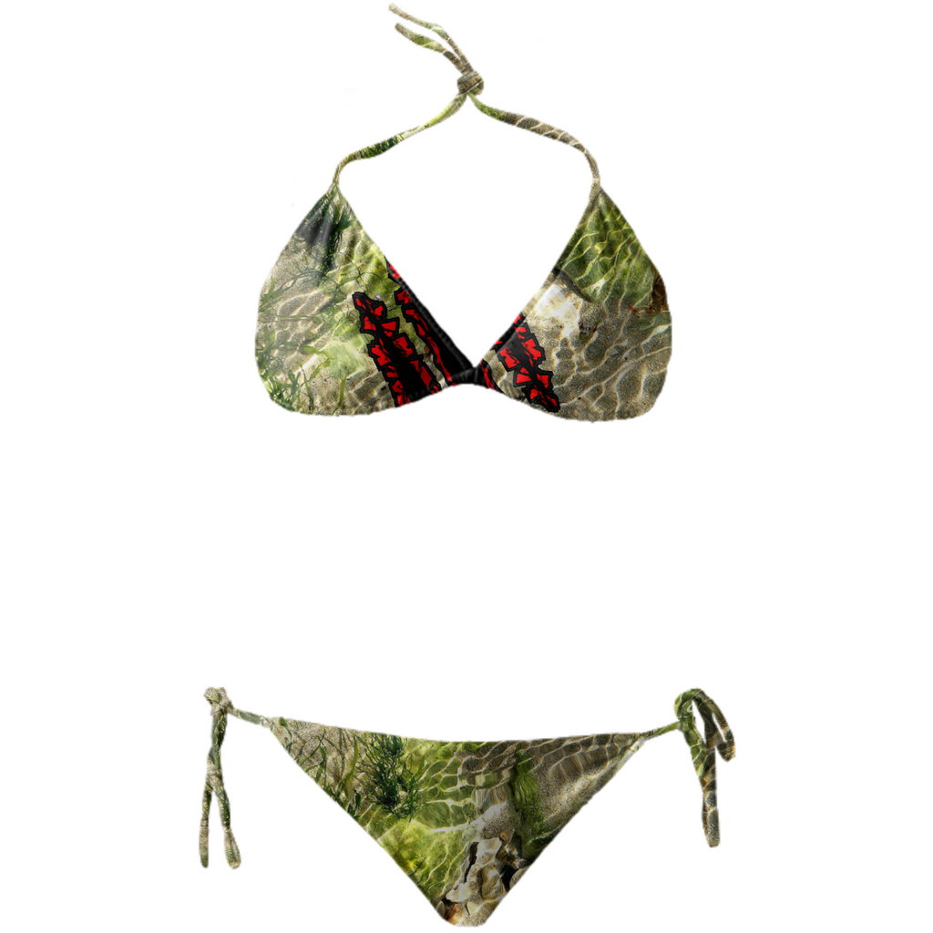 AQUA MARINE CAMO SWIMSUIT