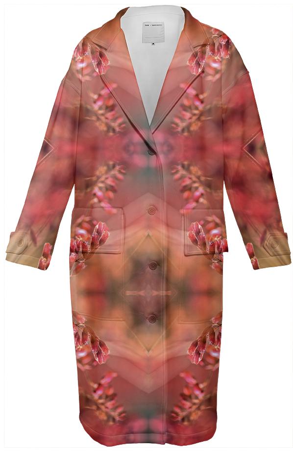 Neopren Trench Pink Floral