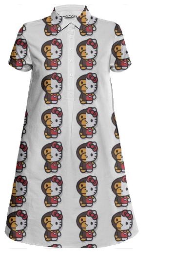 HELLO KITTY MILO BAPE DRESS