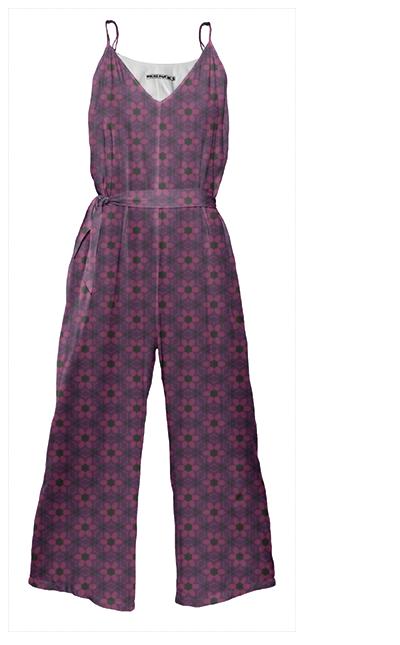 Magenta Floral Jumpsuit