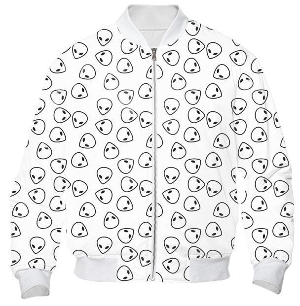 Aliens All Over Bomber Jacket