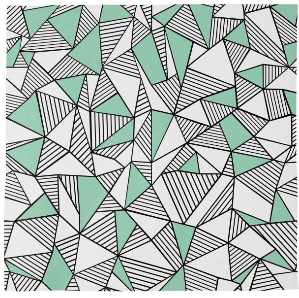 Abstract Lines with Mint Blocks