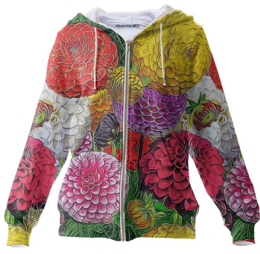 Hoodie Zip Up Flor Chula 1 B