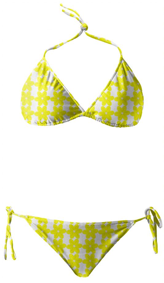 Yellow Floral Bikini