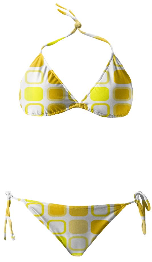 Yellow Squares Bikini