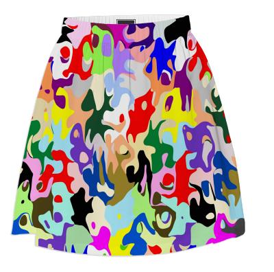 Abstract Art Summer Skirt