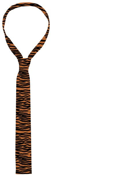 Tiger Skin Pattern Tie