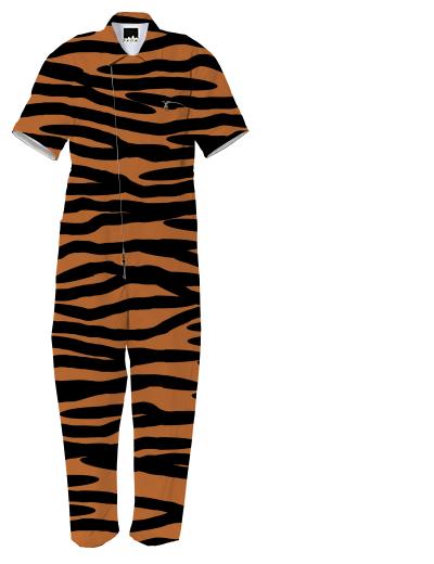 Tiger Skin Pattern Jumpsuit