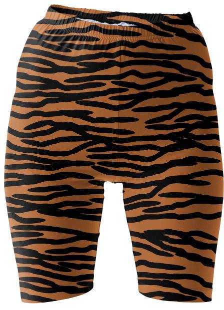 Tiger Skin Pattern Cycle Shorts