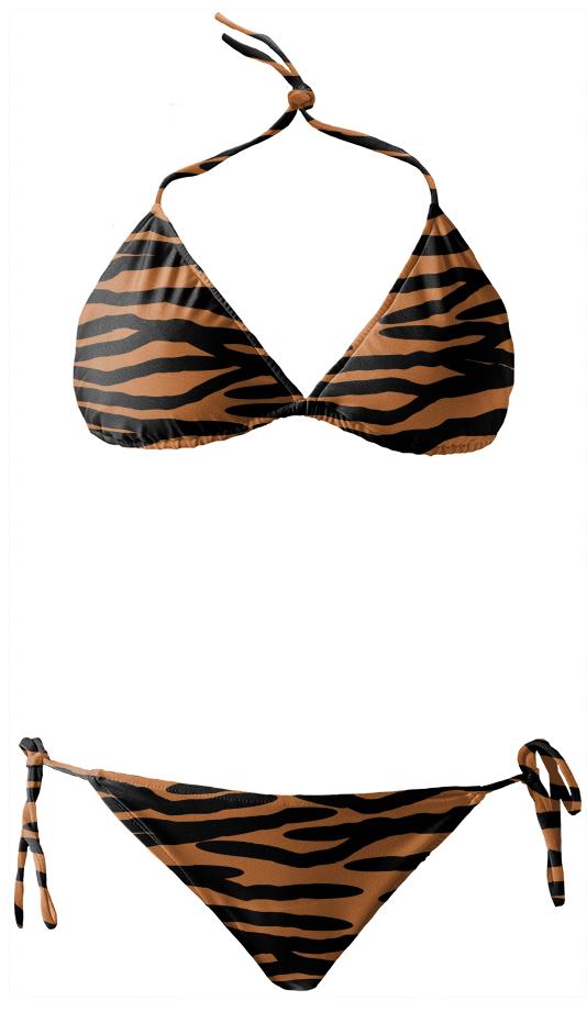 Tiger Skin Pattern Bikini