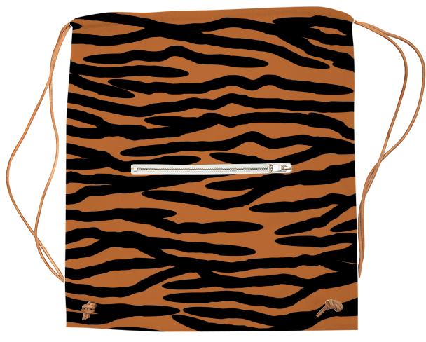 Tiger Skin Pattern Sports Bag