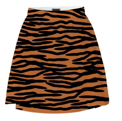 Tiger Skin Design Skirt