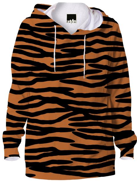 Tiger Skin Pattern Hoodie