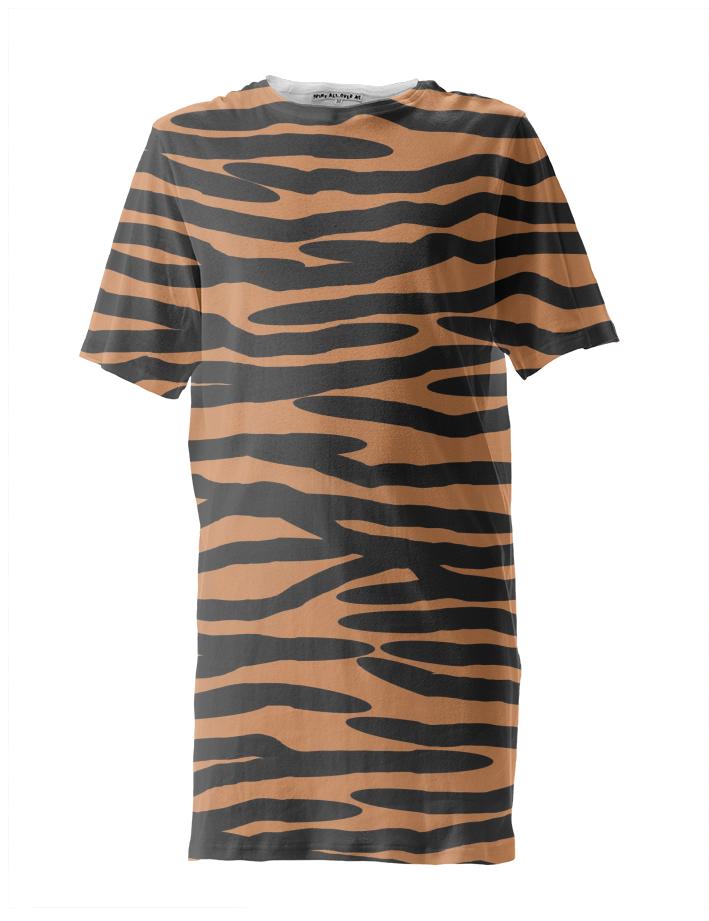 Tiger Skin Pattern Tall Tee Shirt