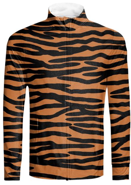 Tiger Skin Pattern Tracksuit Jacket