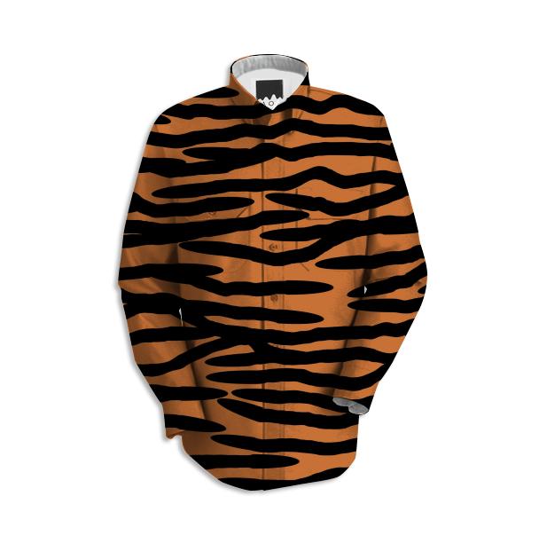 Tiger Skin Pattern Work Shirt