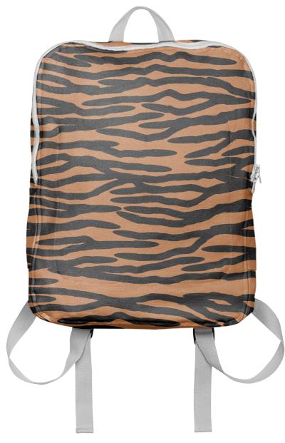 Tiger Skin Pattern Backpack