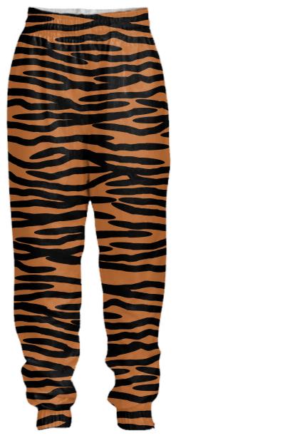 Tiger Skin Pattern Tracksuit Pants