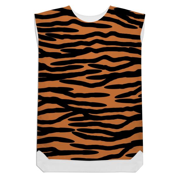 Tiger Skin Pattern Shift Dress