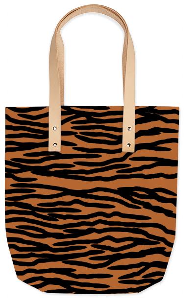 Tiger Skin Design Tote Bag