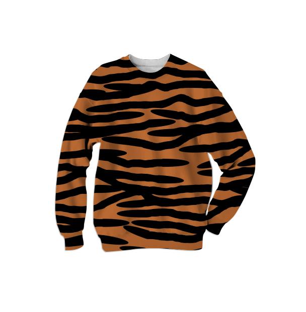 Tiger Skin Pattern Sweatshirt