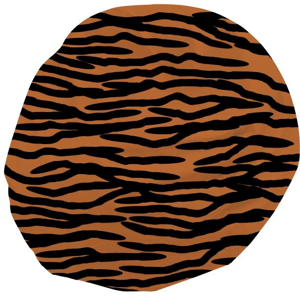 Tiger Skin Pattern Bean Bag