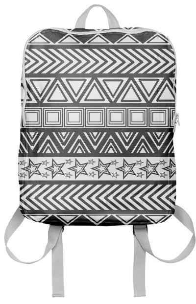 Black And White Tribal Art Backpack