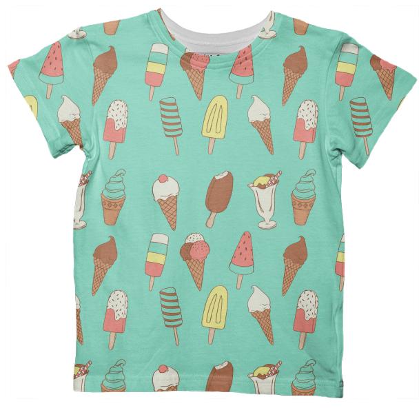 Ice cream addiction kids t shirt
