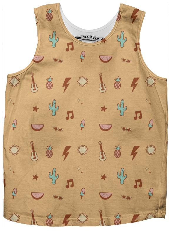 Summer vibes kids tank top