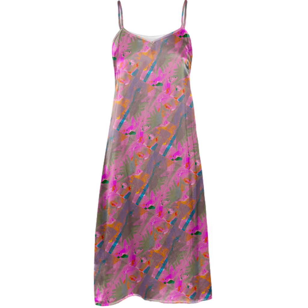 selfie abstract silk dress