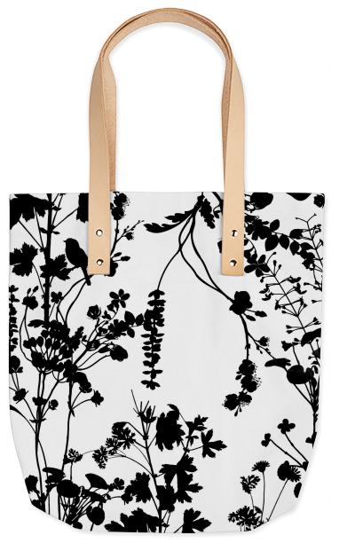 Shadow Flower Tote