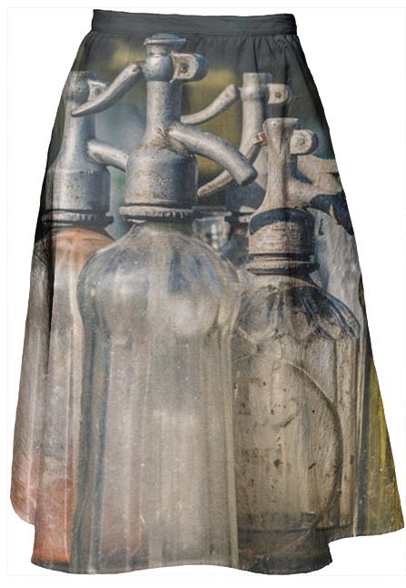 Antique Glass Bottles Skirt
