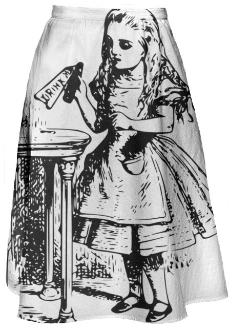 Drink Me Alice in Wonderland Skirt