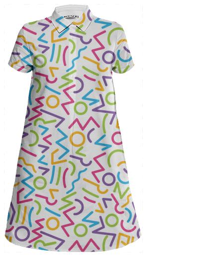 CMYK Mini Shirt Dress