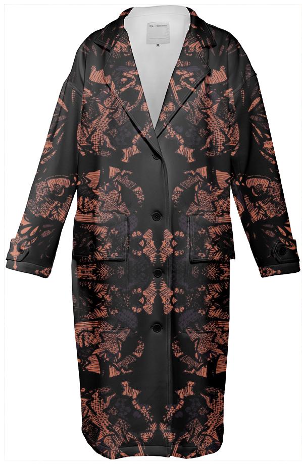 neoprene Neo Lace trench