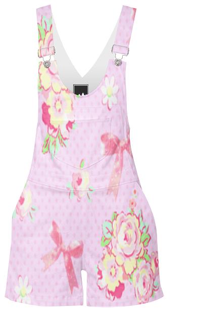 Kawaii Vintage Shorteralls