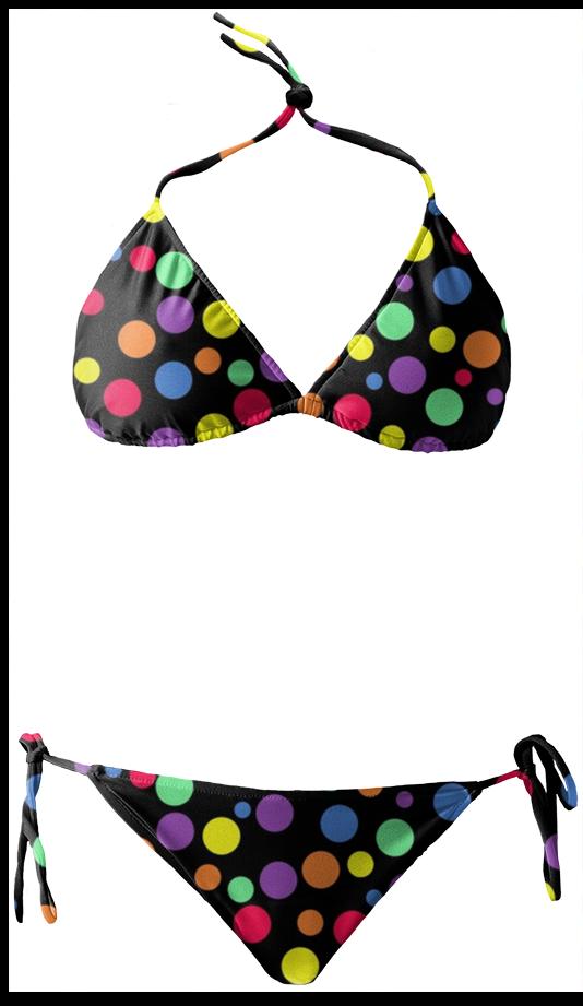 colorful dots bikini