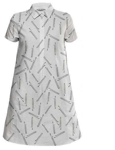 Bobbi Pin Mini Shirt Dress