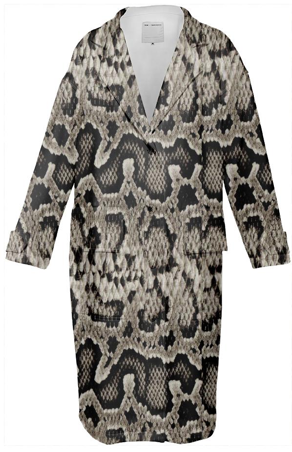 Snakeskin Neoprene Trench