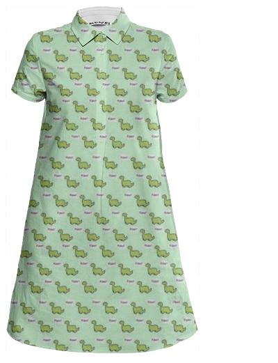 Dinosaur Mini Shirt Dress